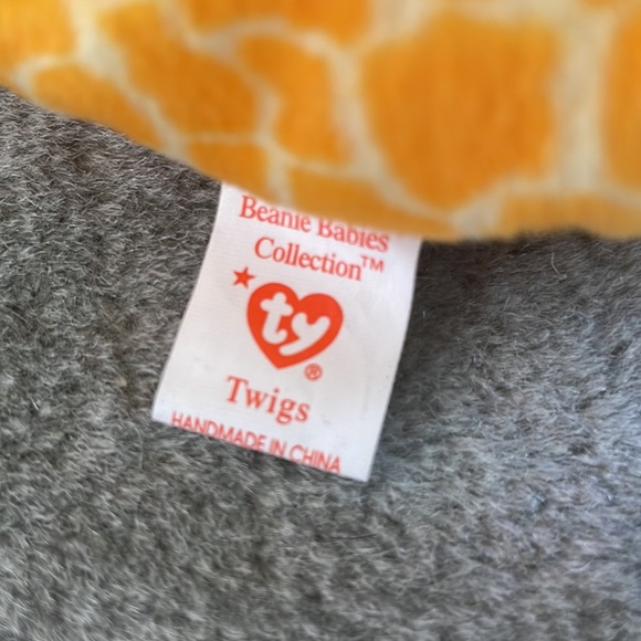 PVC Twigs the giraffe original beanie baby - Picture 5 of 6
